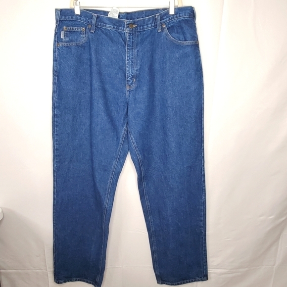 Carhartt Loose Fit Jeans Size 42 X 36 Straight Leg Cotton Relaxed Denim - Picture 1 of 16